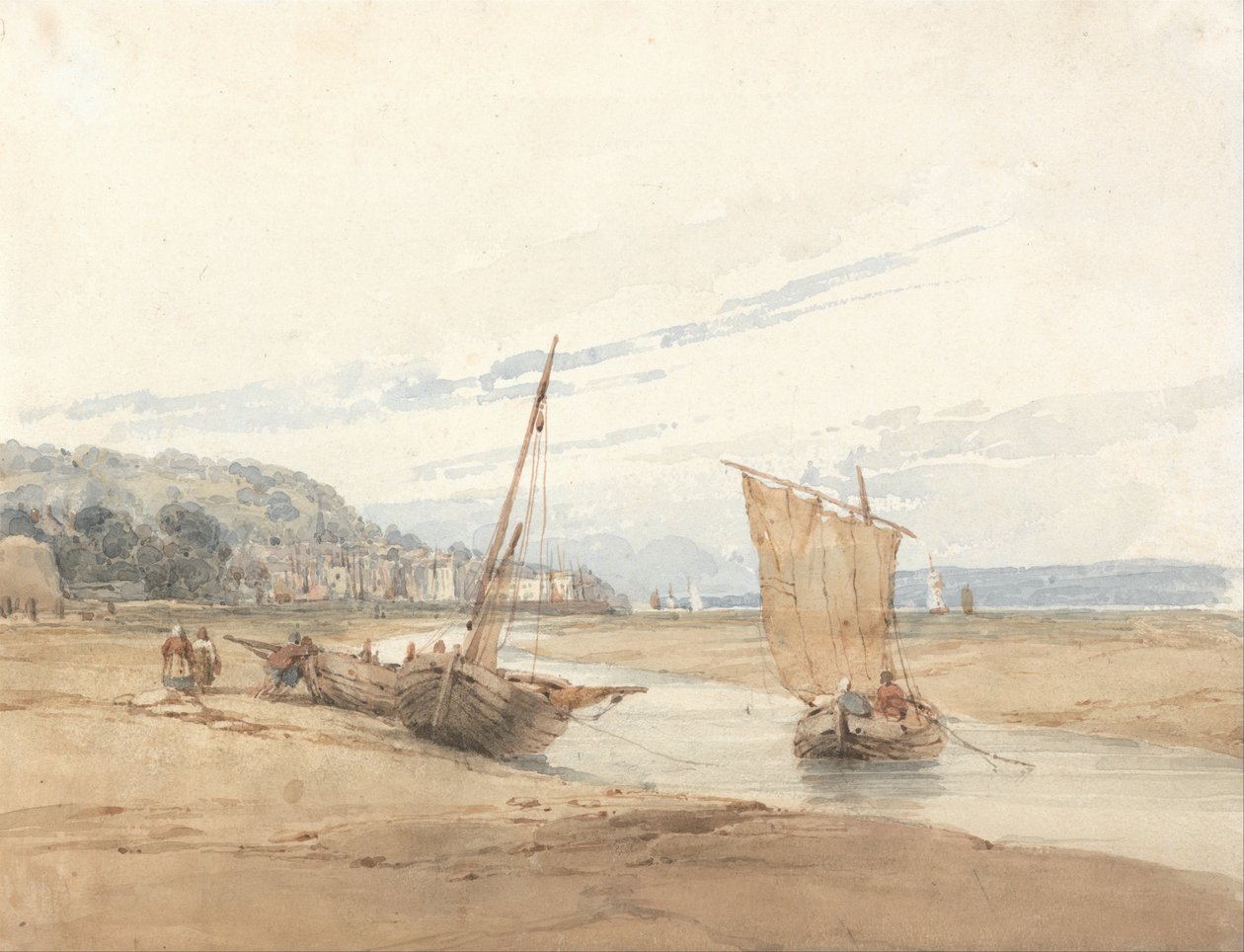 I nærheten av Honfleur av Richard Parkes Bonington
