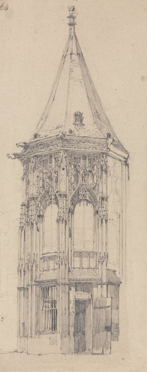 Justice Palace, Rouen av Richard Parkes Bonington