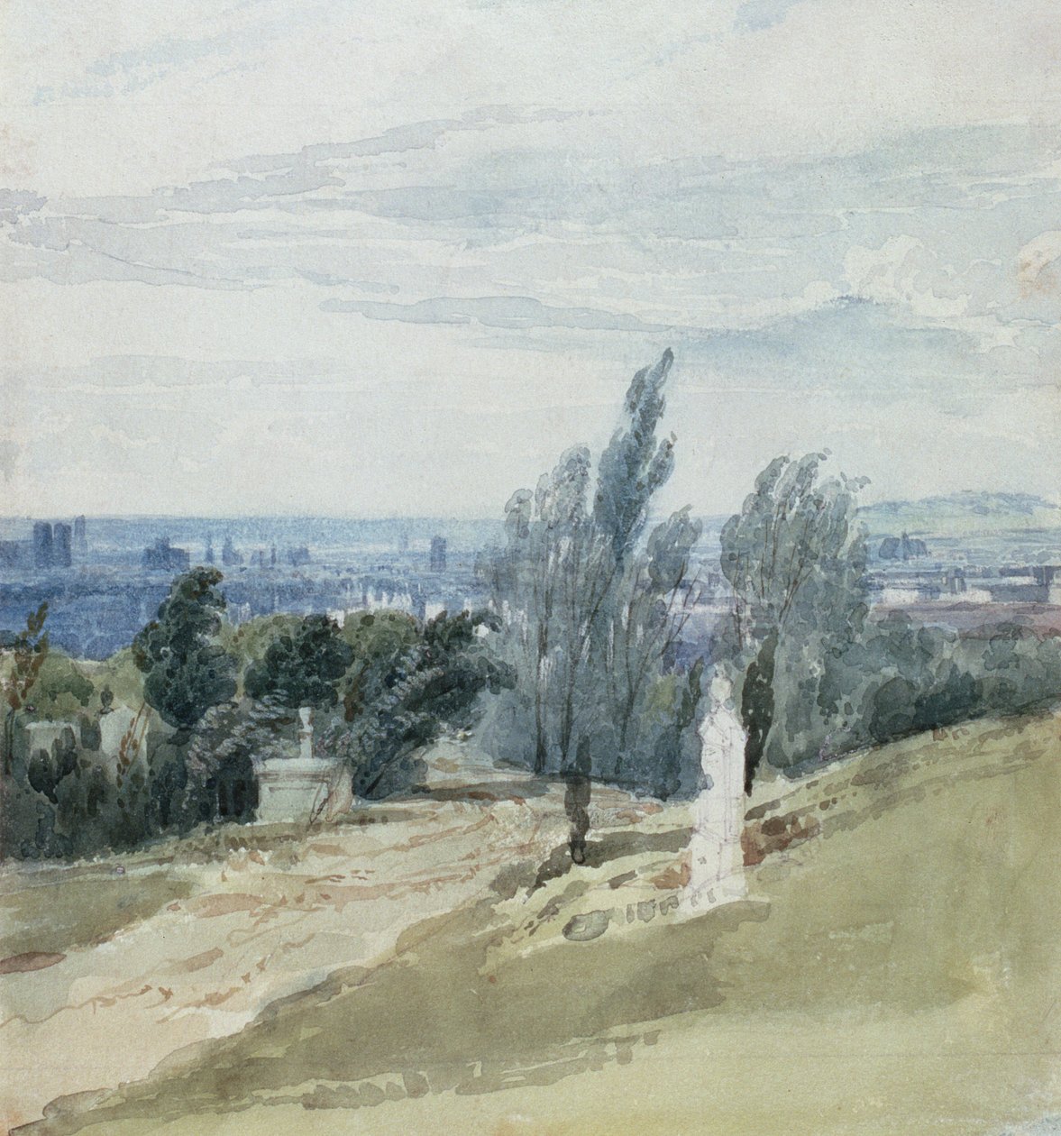 Pere La Chaise kirkegård, Paris av Richard Parkes Bonington