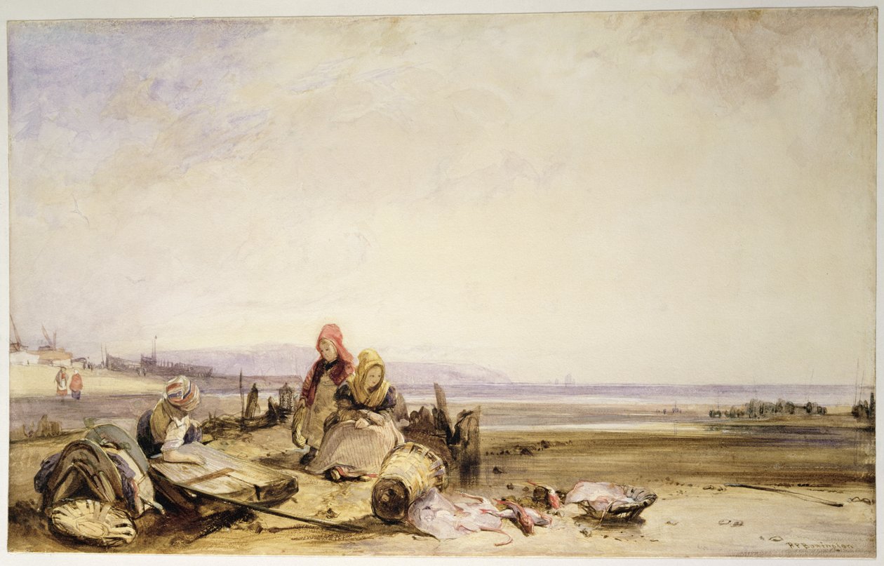 Scene på den franske kysten av Richard Parkes Bonington