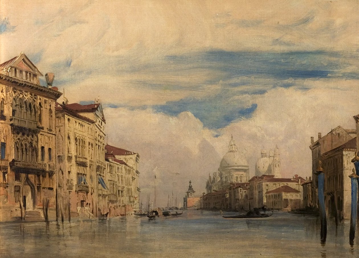 Canal Grande, Venezia, Italia, 1826-27 av Richard Parkes Bonington