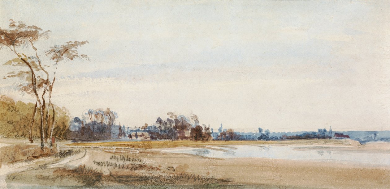 Saltmyrene nær Trouville av Richard Parkes Bonington