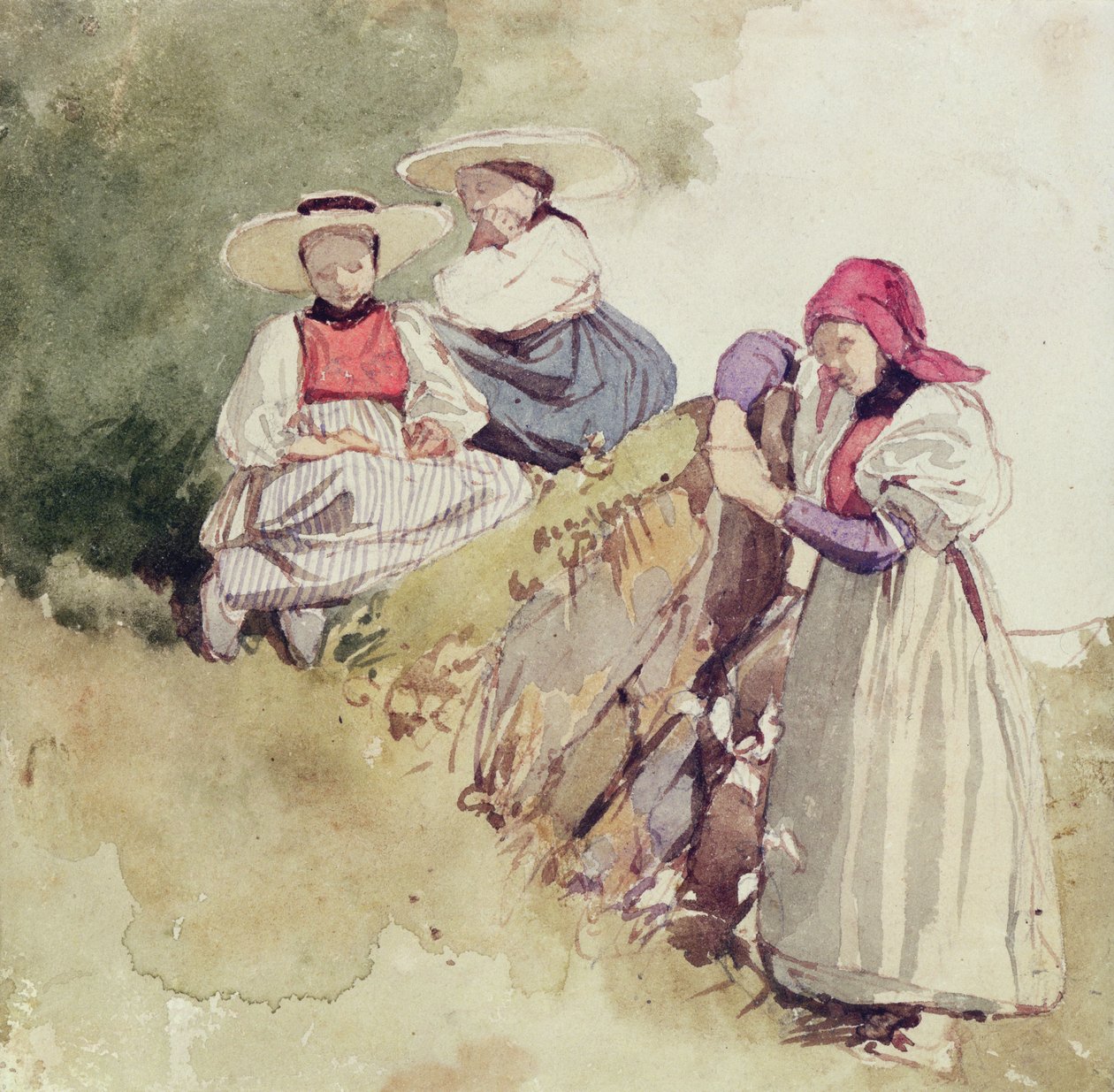Tre kvinner av Richard Parkes Bonington