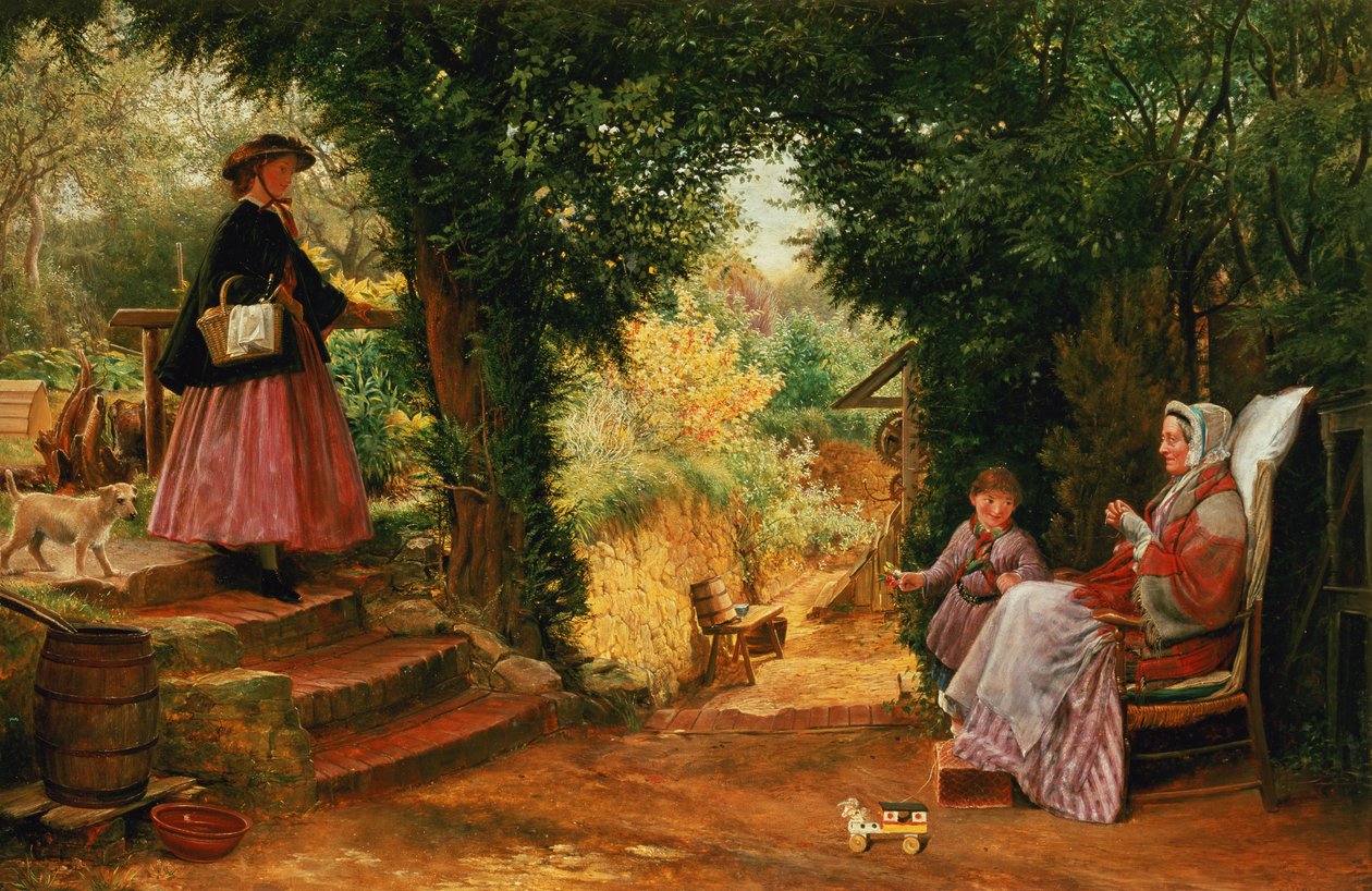 Young Lady Bountiful (olje) av Richard Redgrave