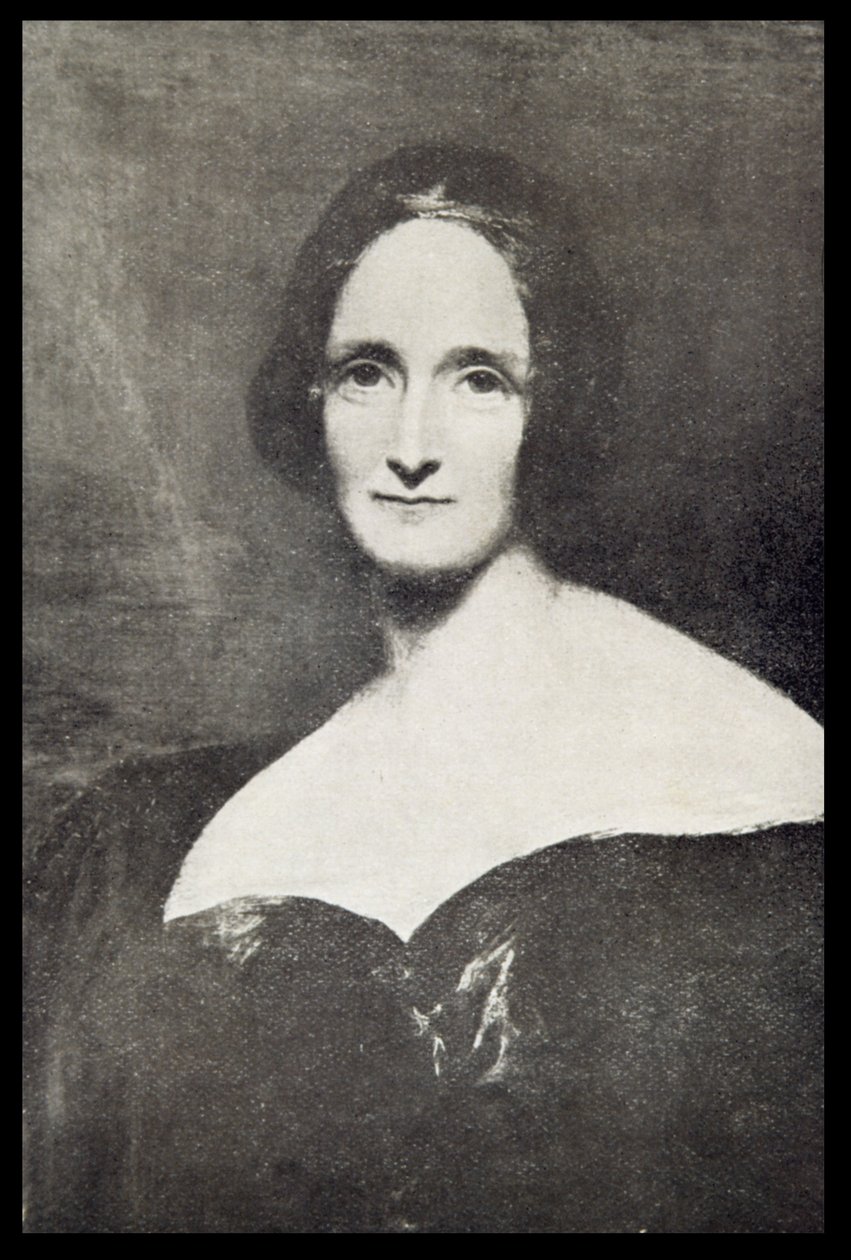 Mary Wollstonecraft Shelley (1797-1851) av Richard Rothwell