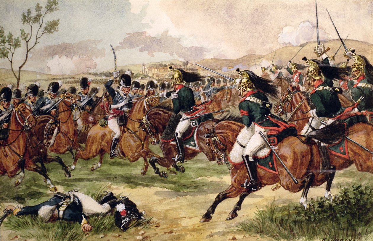 De 20. lette dragonene i slaget ved Vimeiro, 21. august 1808 av Richard Simkin