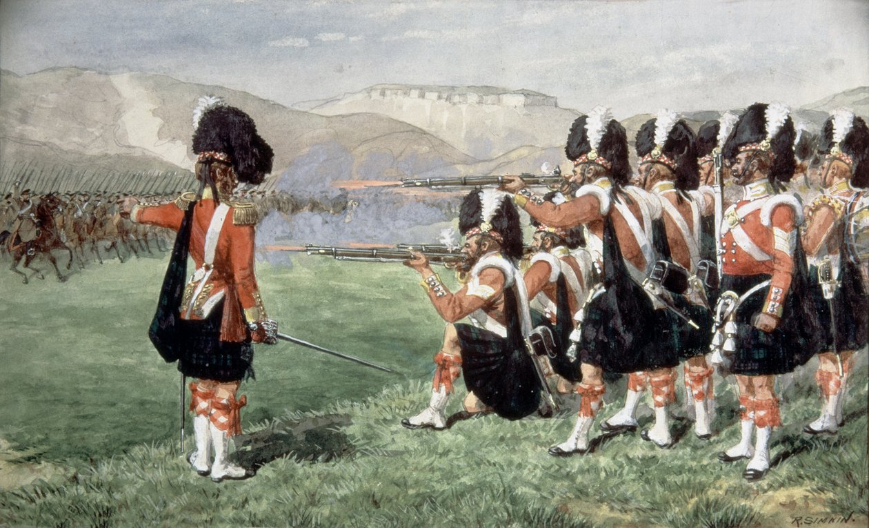 Den tynne røde linjen, 1854 av Richard Simkin