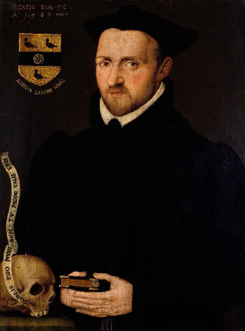 Portrett av Ralph Lumley, 1583 av Richard Stevens