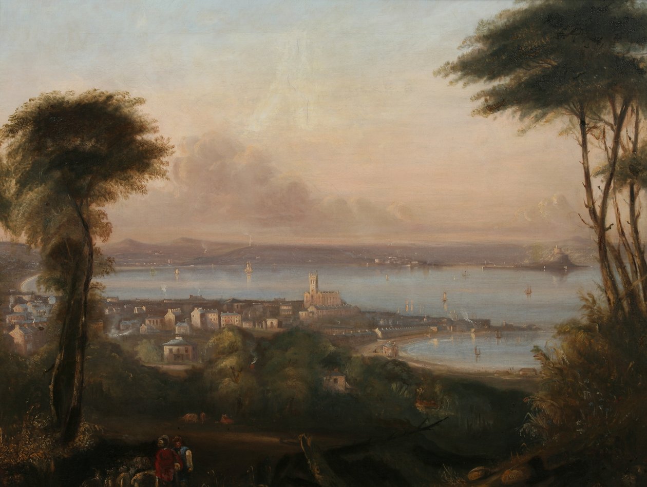 A View of Penzance, ca. 1836 av Richard Thomas Pentreath
