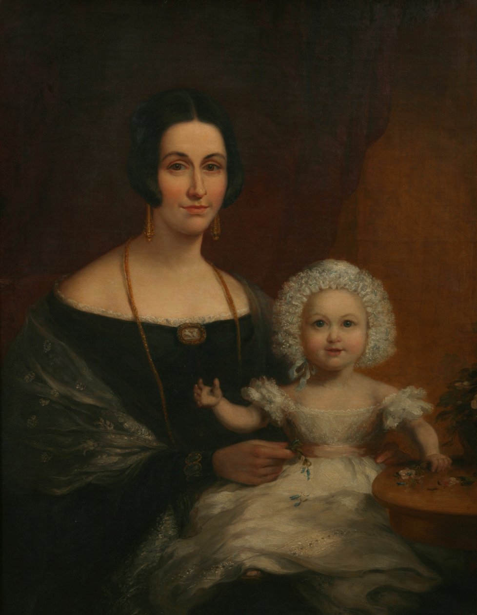 Mrs John Batten og barn av Richard Thomas Pentreath