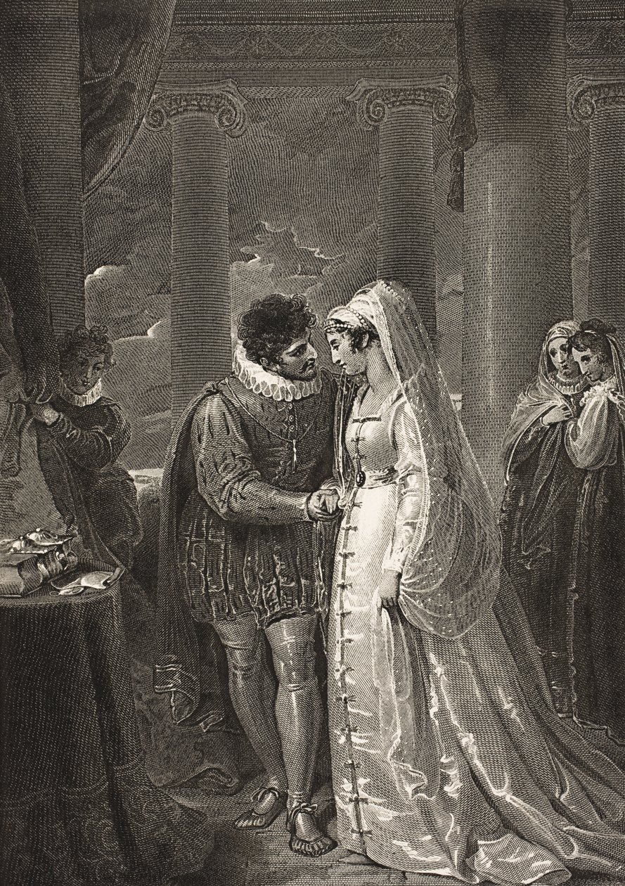 Et rom i Portias hus, Act III, Scene II, fra 