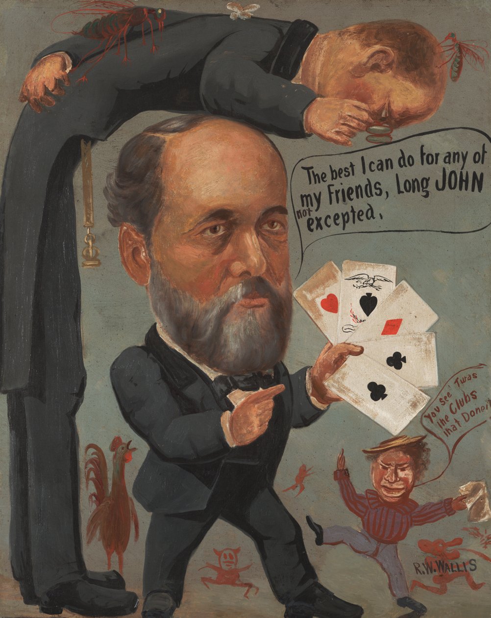 Karikatur av Charles Benjamin Farwell, 1885-90 av Richard William Wallis