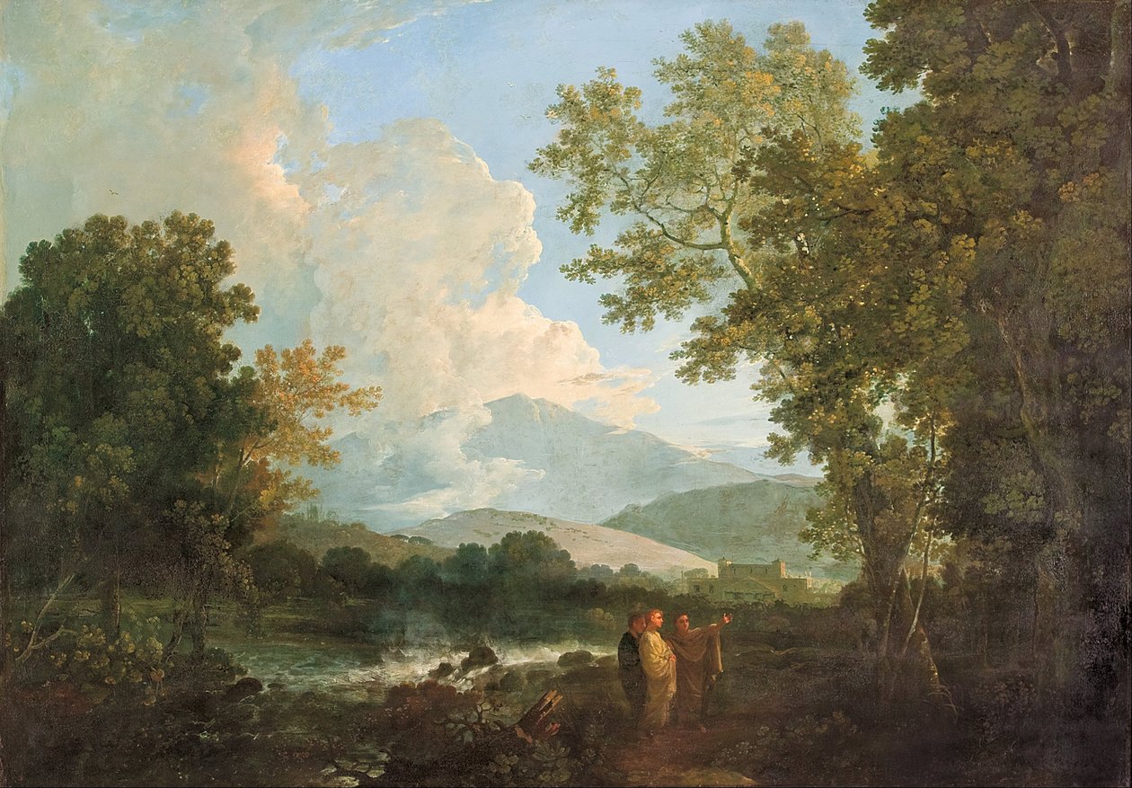 Cicero med vennen Atticus og broren Quintus, i villaen hans på Arpinum av Richard Wilson