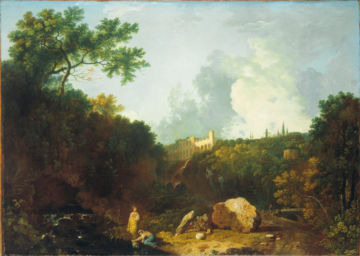 Fjerne utsikten over Maecenas Villa, Tivoli av Richard Wilson