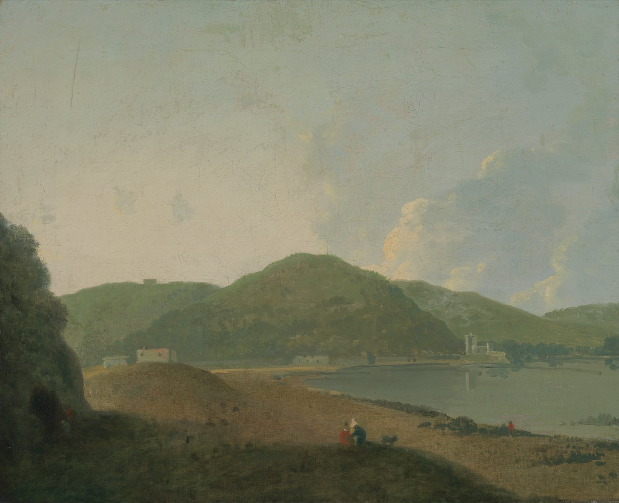 Lago dAgnano med Grotta del Cane av Richard Wilson