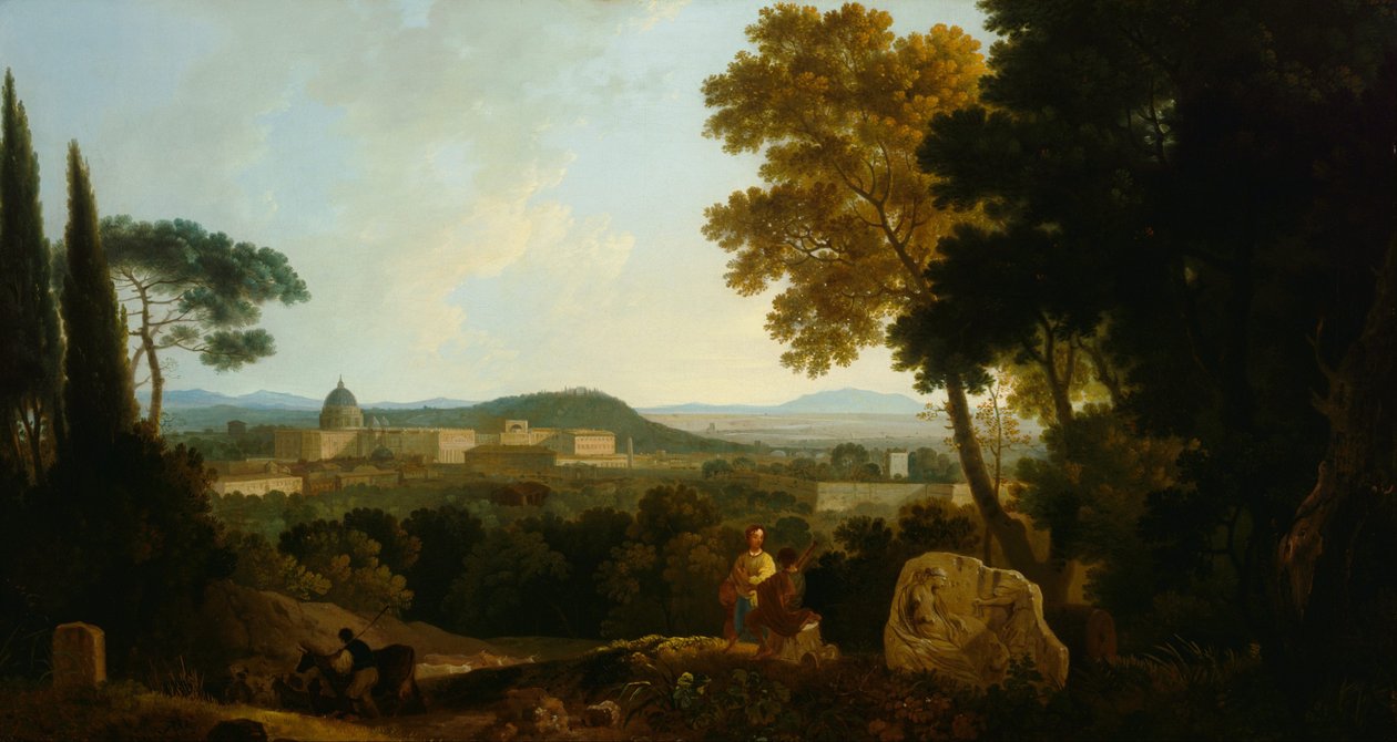 St. Peters og Vatikanet fra Janiculum, Roma av Richard Wilson