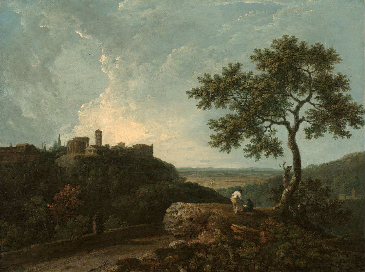 Tivoli- Sybilens tempel og Campagna av Richard Wilson