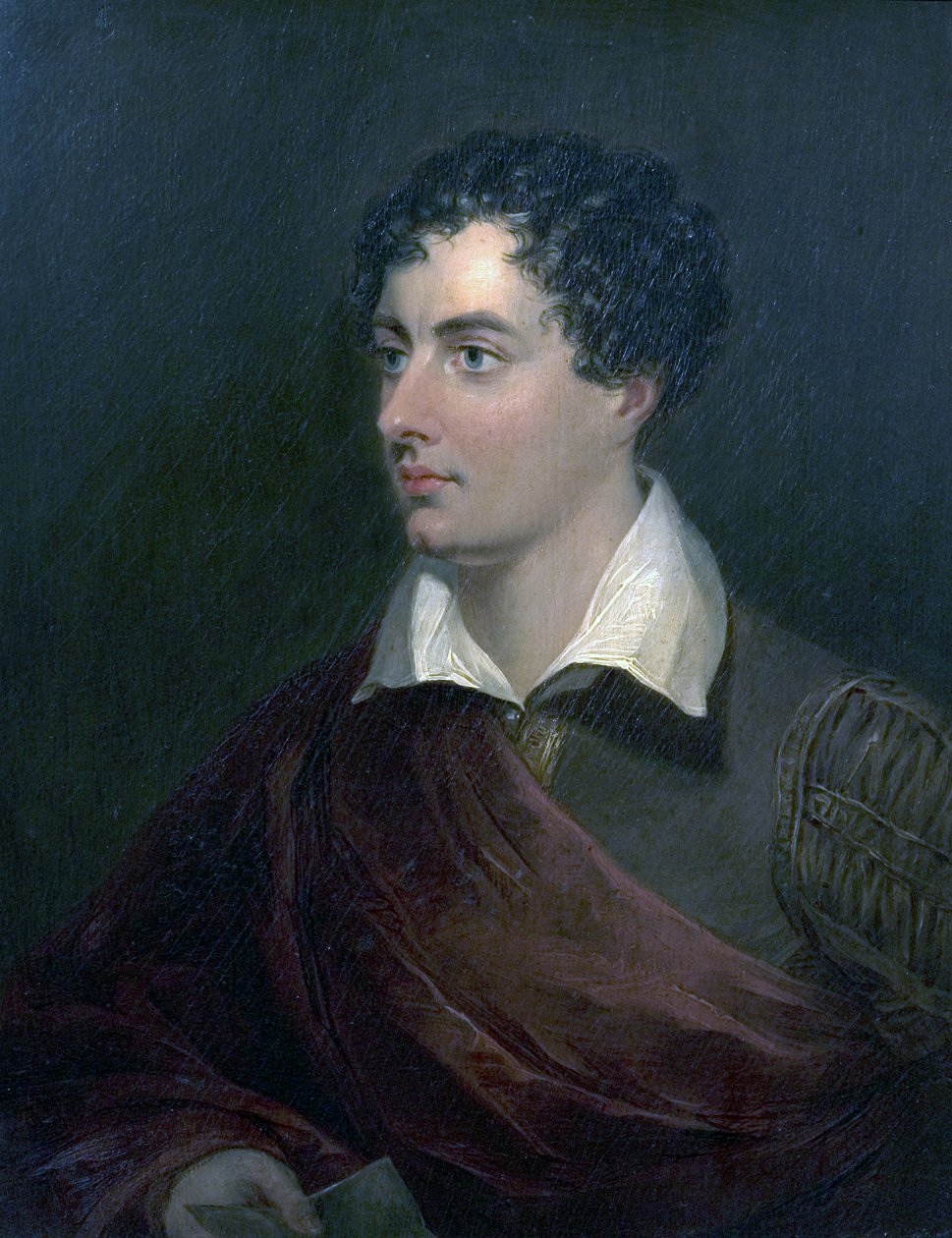 6. Lord Byron, ca. 1825 av Richard attr. to Westall
