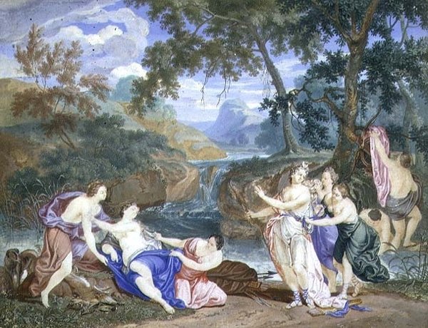 Diana og Callisto av Richard van Orley