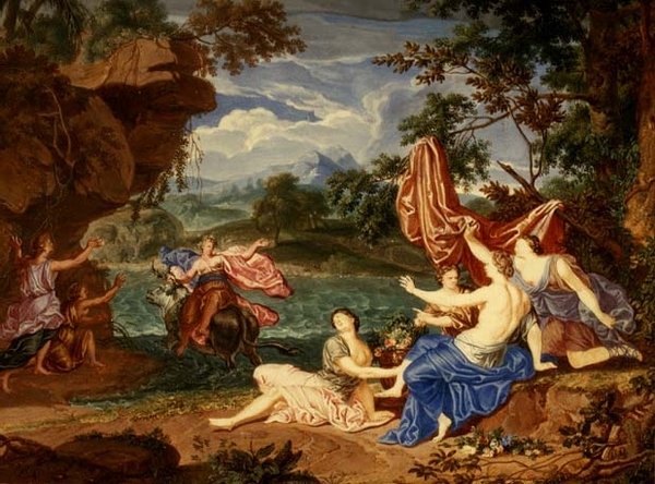 The Rape of Europa (gouache) av Richard van Orley