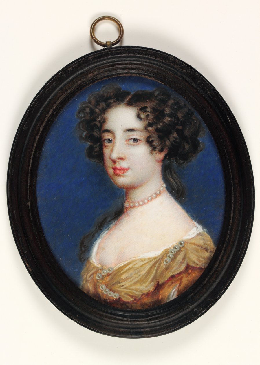 Lady Charlotte Fitzroy, grevinne av Litchfield (akvarell på vellum) av Richard  Gibson