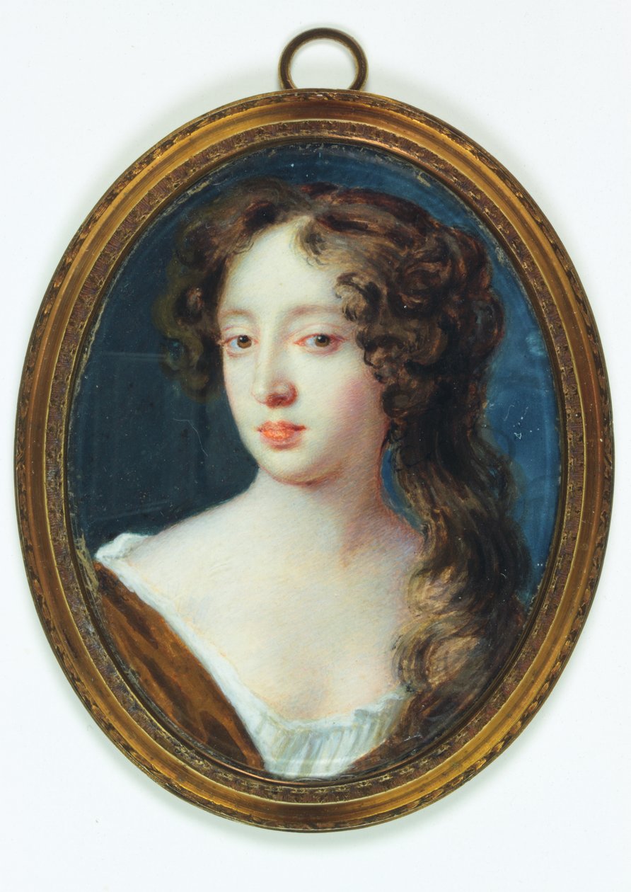 Lady Elizabeth Percy, grevinne av Ogle (akvarell på elfenben) av Richard  Gibson