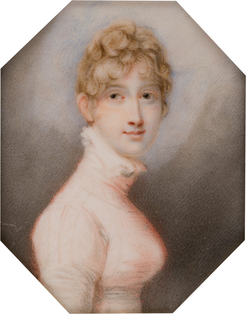 Portrett av Henrietta Anna Maria Charlette Bridgeman Simpson, senere fru Charles Pelham, grevinne av Yarborough (d. 1813), ca. 1762-1813 (olje på lerret) av Richard (after) Cosway