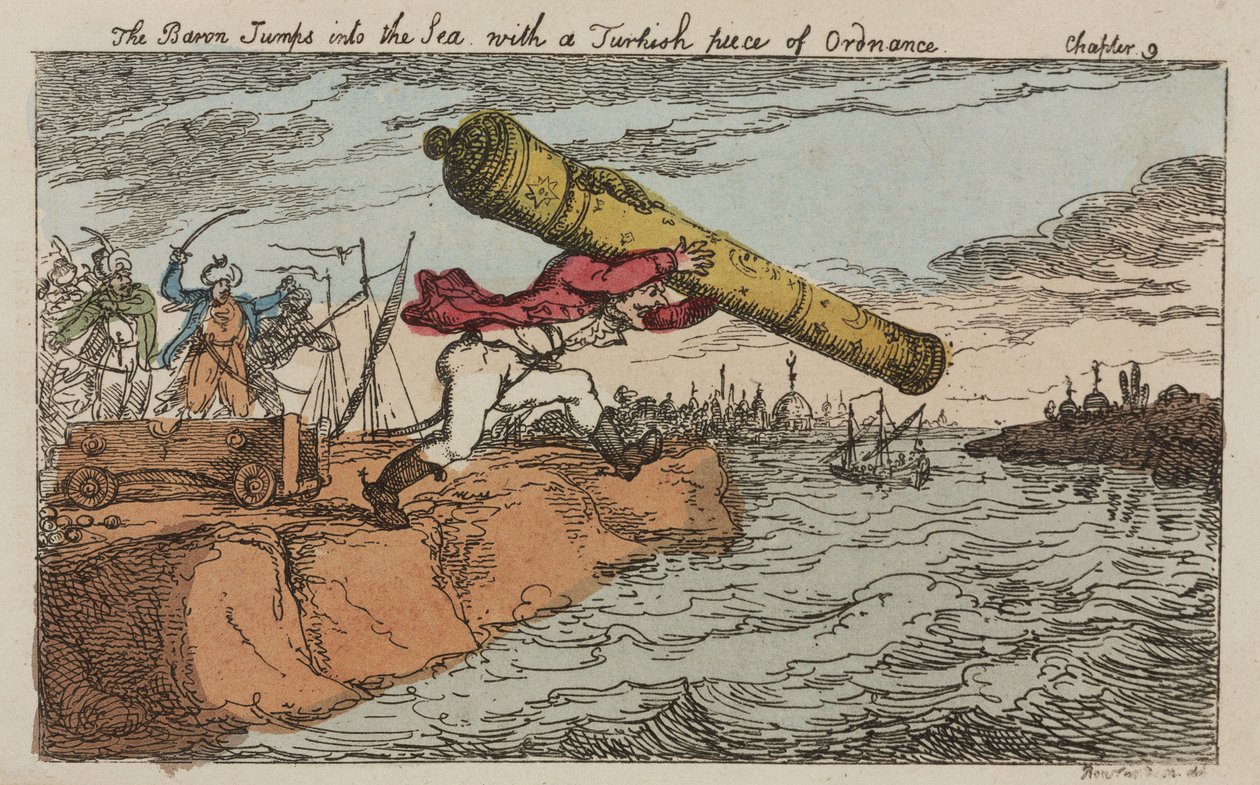 Baron Munchausen stjeler en tyrkisk kanon av John Pardon