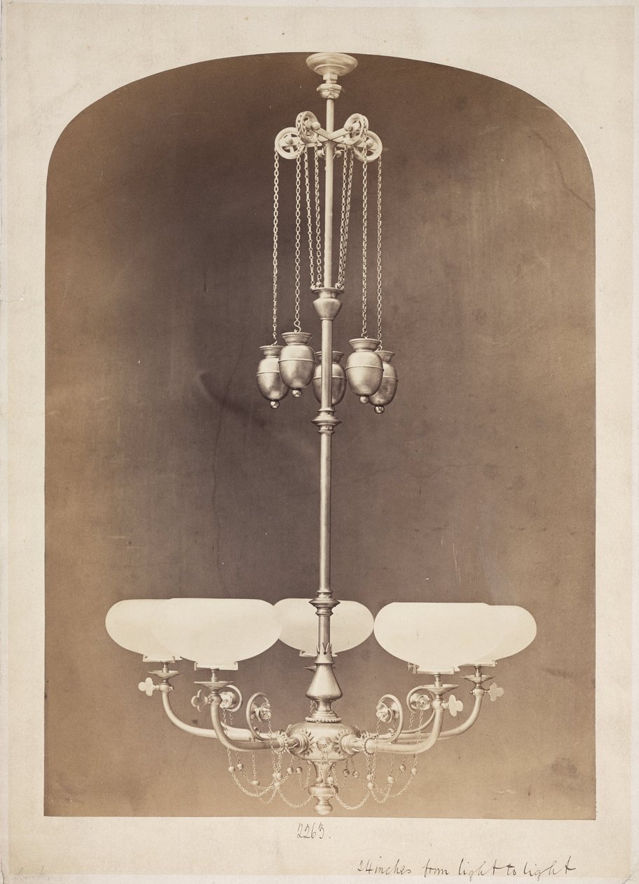 Gasolier, ca 1880 av John Pardon