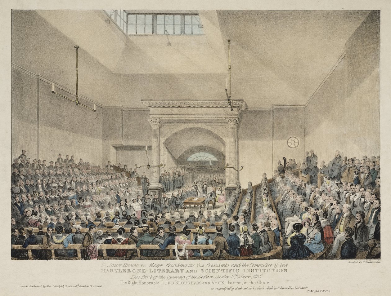 Åpning av Lecture Theatre i Marylebone, London av John Pardon