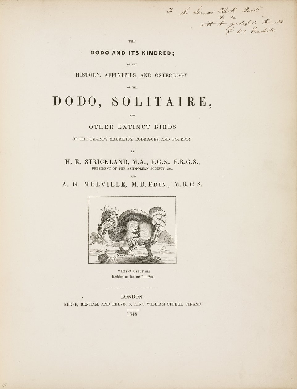 Tittelside til 'The Dodo and its Kindred' av John Pardon