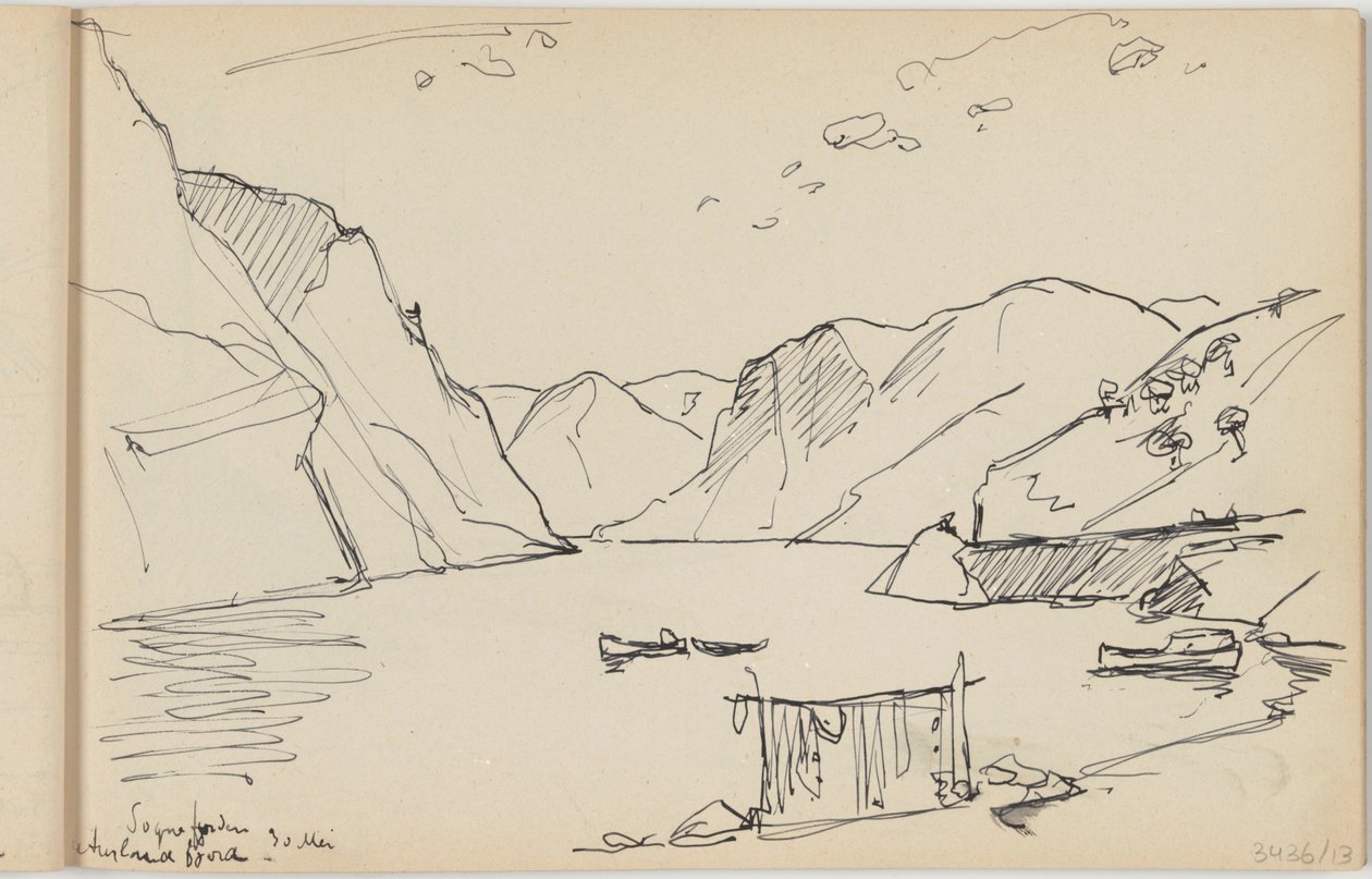Sognefjorden, Aurlandsfjorden av Richard Baseleer