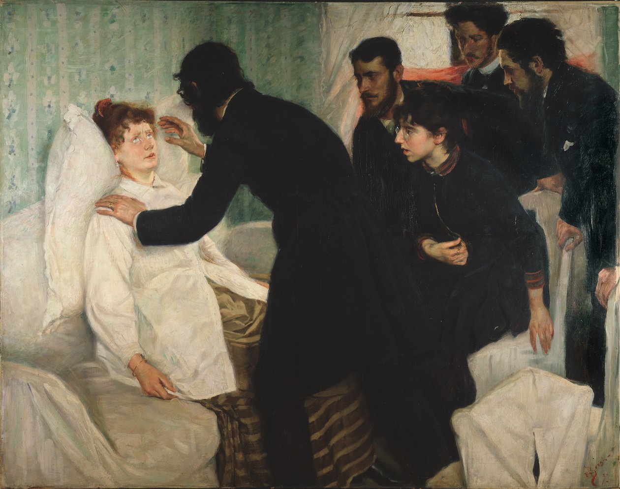 Hypnotisk seanse, 1887 av Richard Bergh