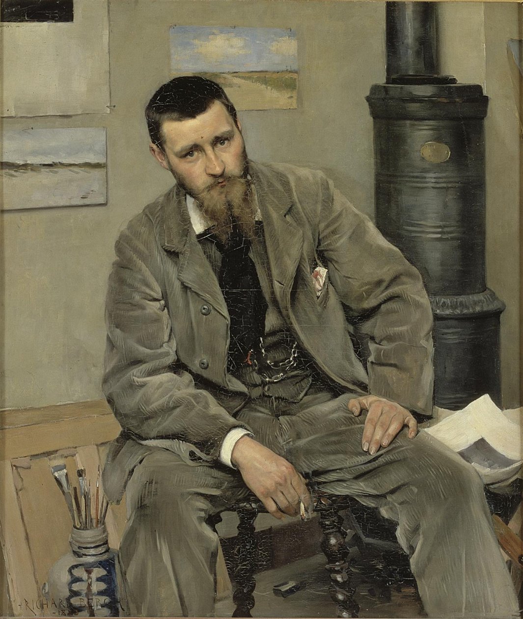 Portrett av maleren Nils Kreuger av Richard Bergh
