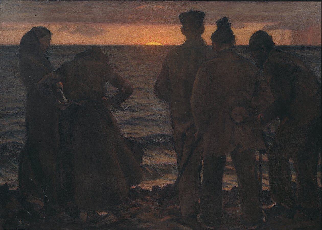 De gamle ved stranden av Richard Bergh