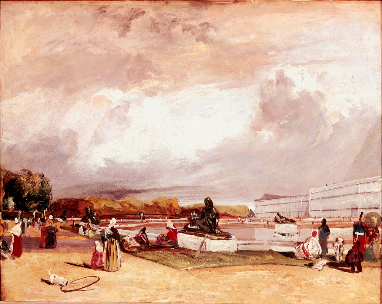 Vannparterre ved Versailles Maleri av Richard Parkes Bonington (1802-1828) Mål 42x52 cm Paris, Louvre-museet av Richard Bonington