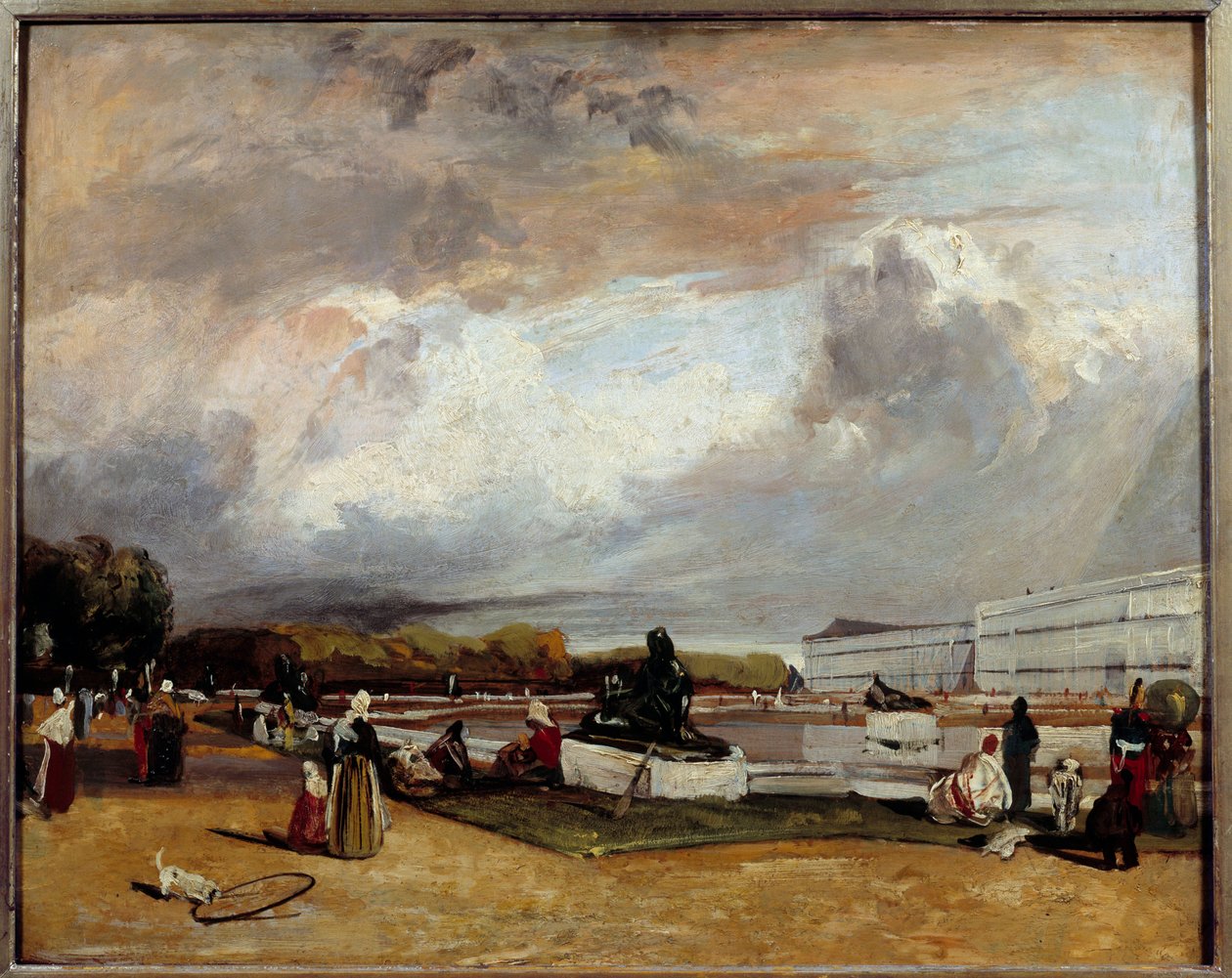Vannsengen i Versailles. Maleri av Richard Bonington (1801-1828) Ec. Ang. av Richard Bonington