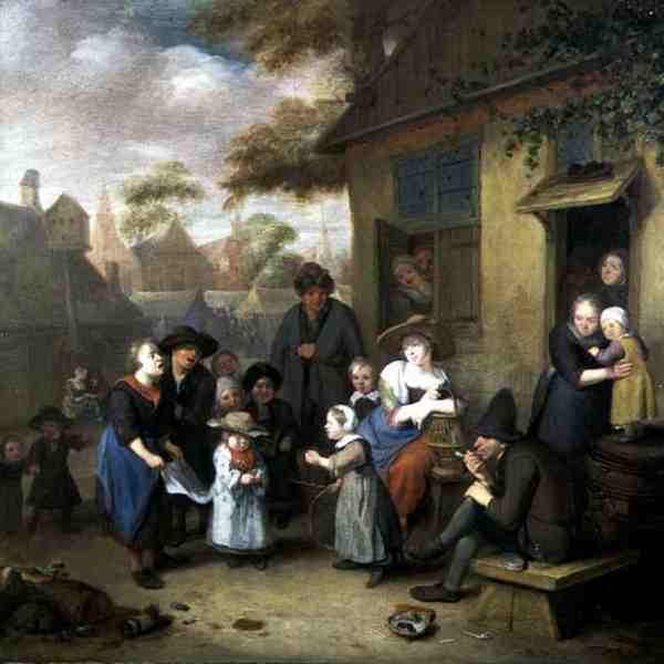 The Whitsuntide Bride (olje på lerret) av Richard Brackenburgh