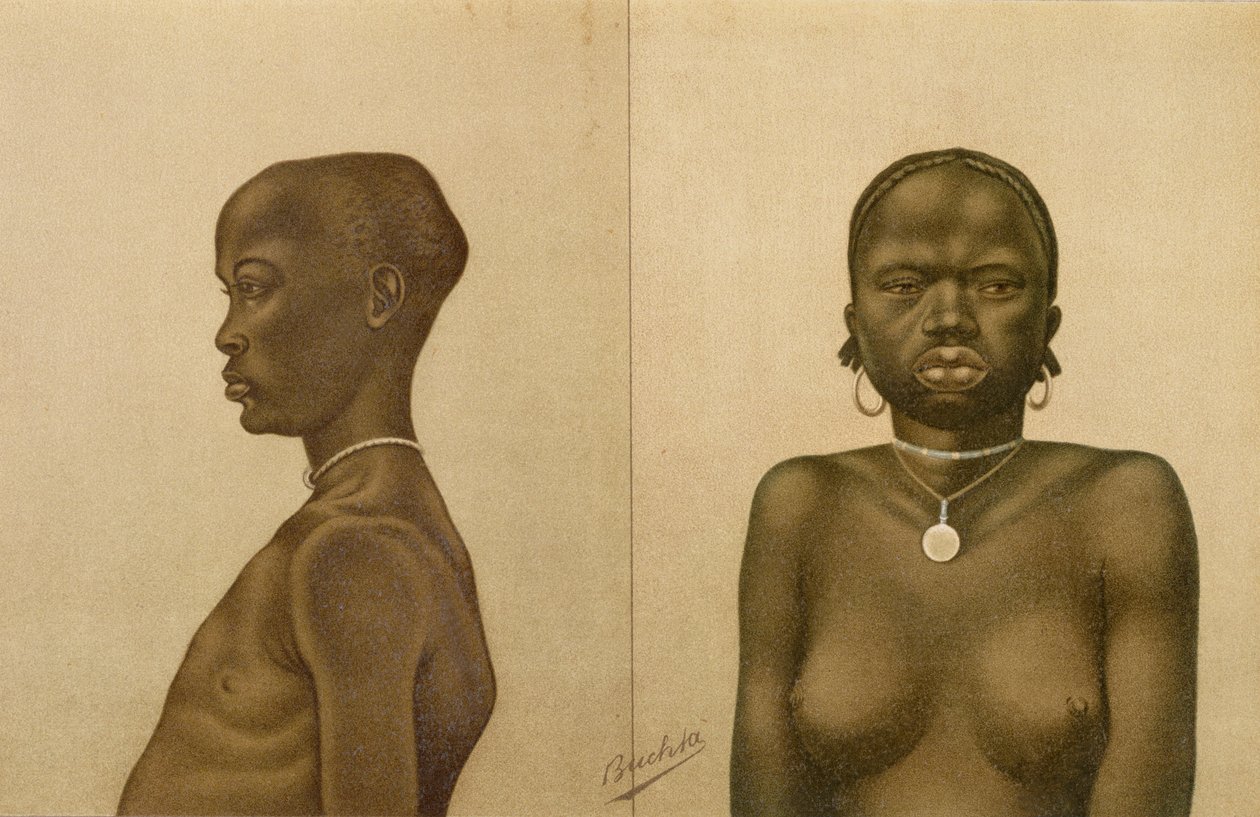 Waganda-gutt og Dinka-jente, fra 