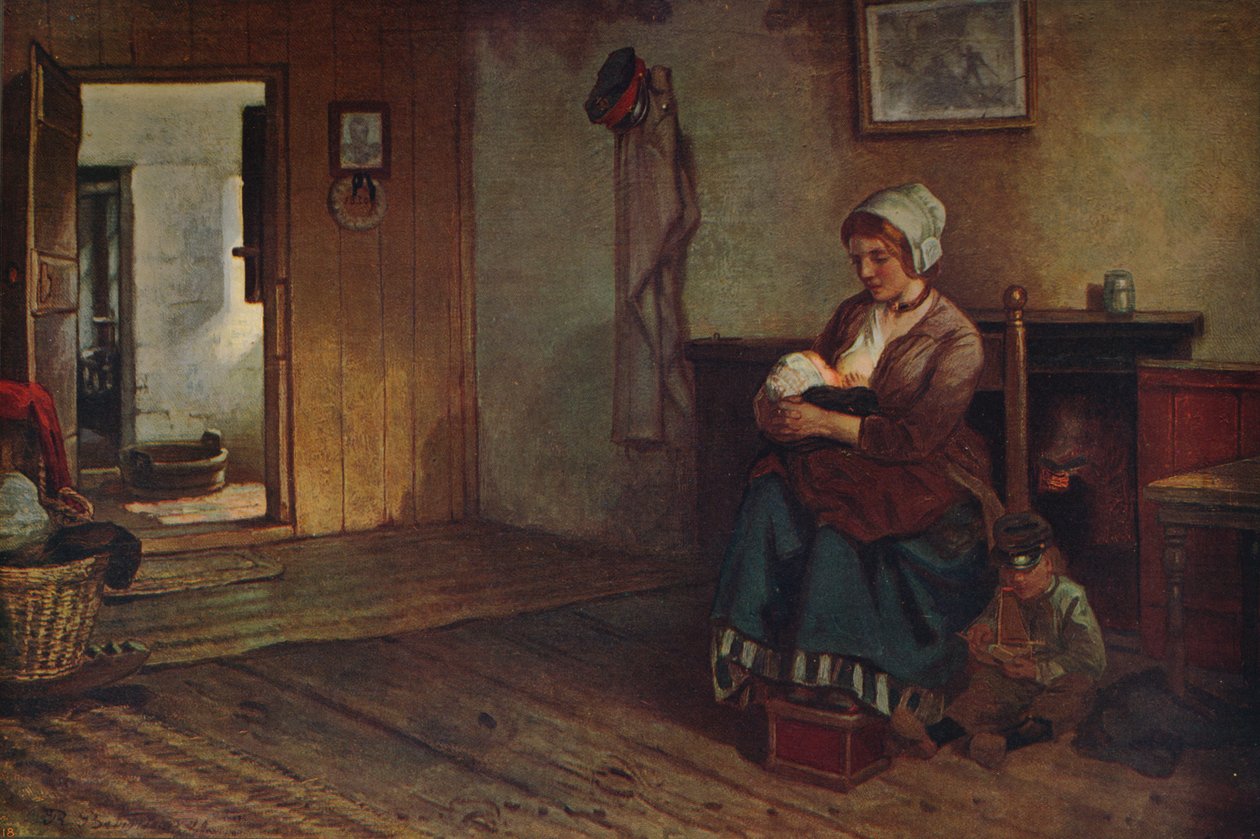 'Flamsk interiør', c1915 av Richard Burnier