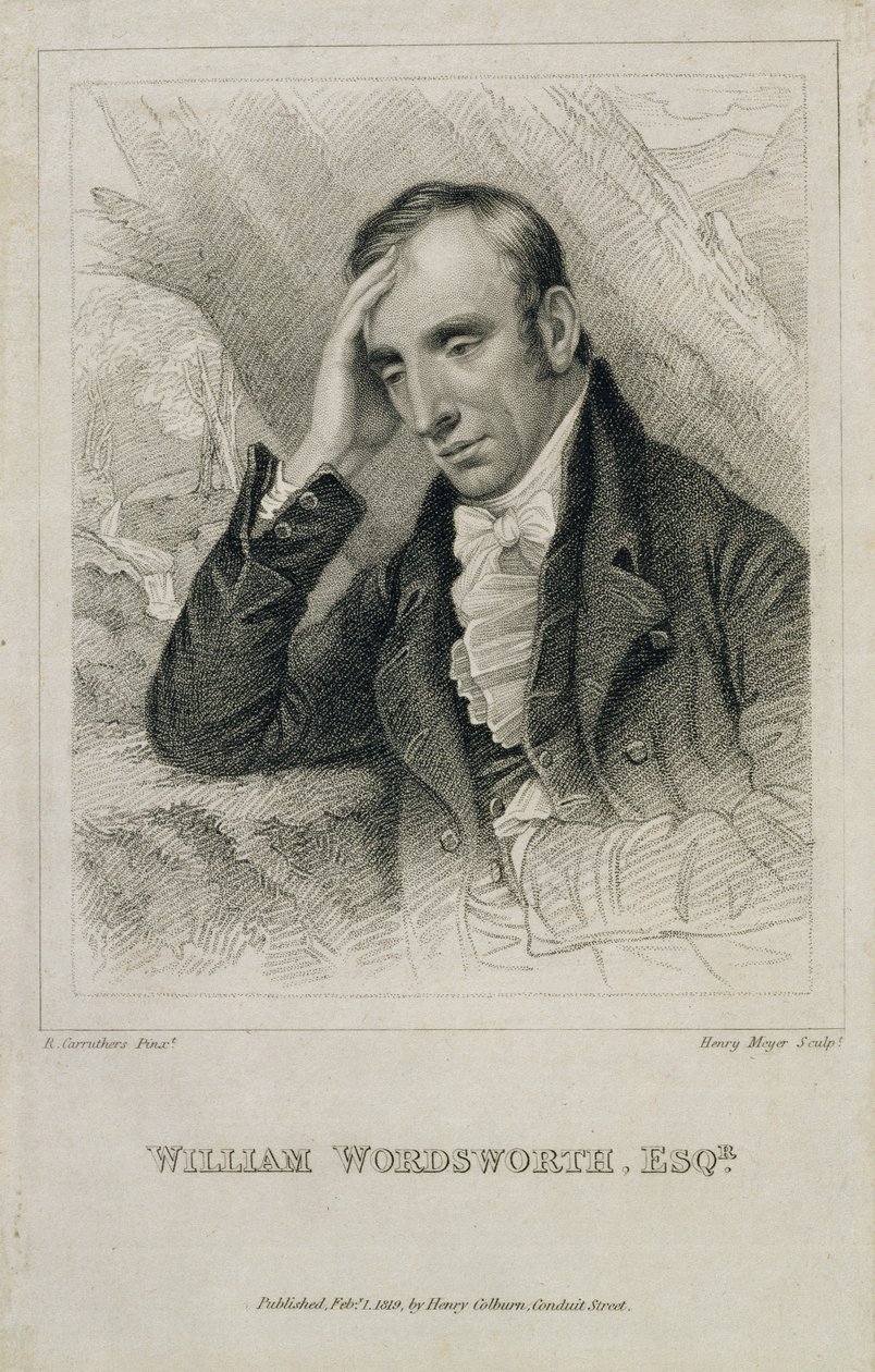 William Wordsworth (1770-1850), gravert av Henry Meyer (1782-1847), 1819 av Richard Carruthers