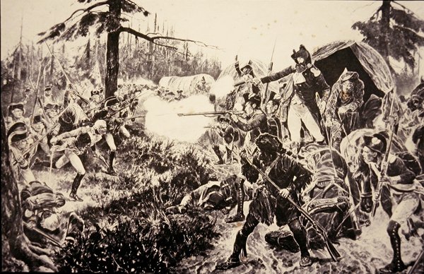 Slaget ved Brandywine av Richard Caton (after) Woodville