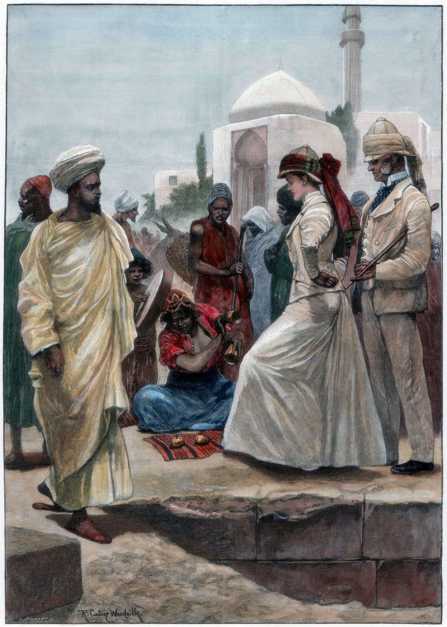 En gatetryller i Alger, 1895. av Richard Caton II Woodville