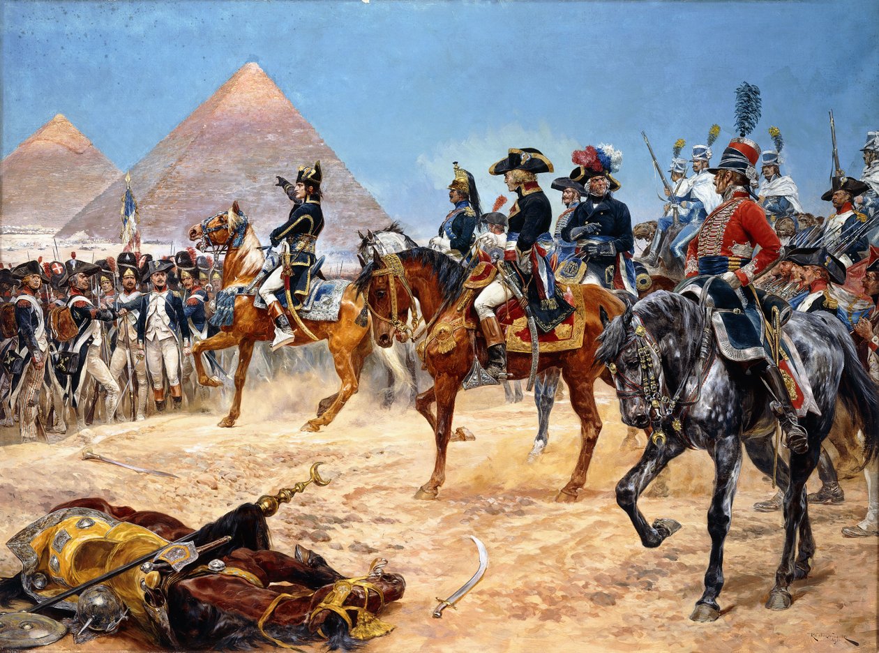 Bonaparte i Egypt, 21. juli, 1798, 1911 av Richard Caton II Woodville