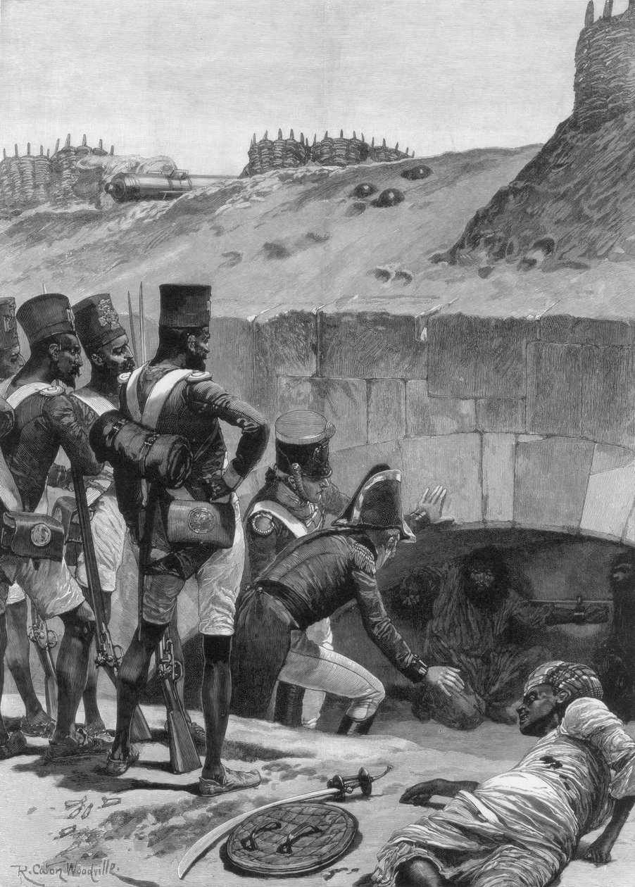 Å finne de britiske fangene under kasemattene i festningsverkene, 1894. av Richard Caton II Woodville