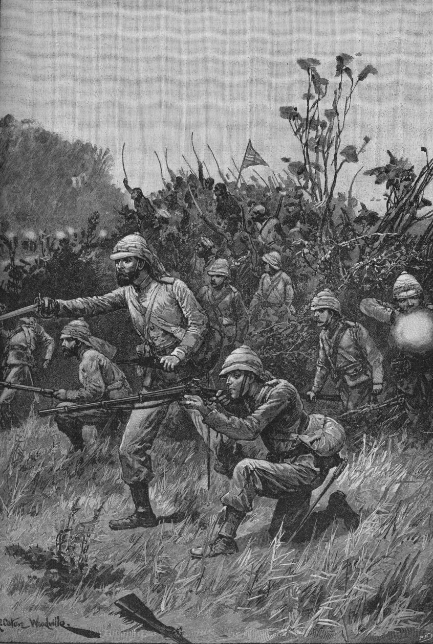 The Bonny Men Led The Advance, 1902 av Richard Caton II Woodville