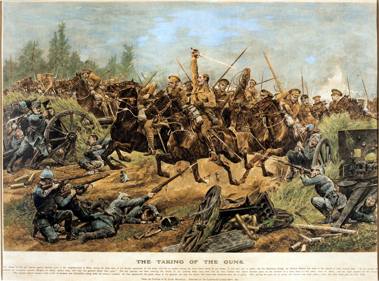 The Taking of the Guns, 1914 av Richard Caton II Woodville