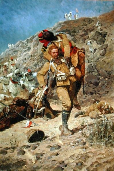 "Gud velsigne deg Tommy Atkins" av Richard Caton Woodville