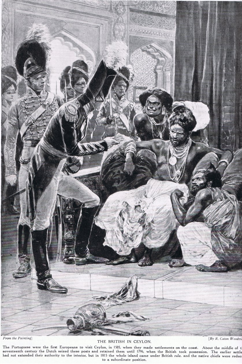 Britene på Ceylon, illustrasjon fra 