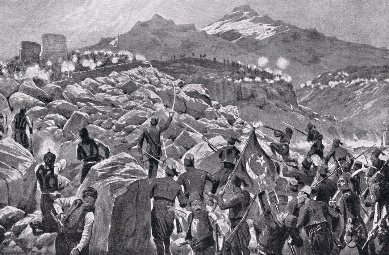 The Cretan Rebellion Against the Turks, illustrasjon fra 